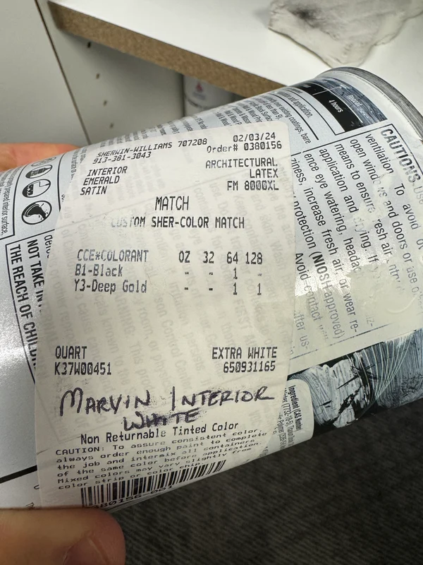 Interior Marvin Prefinished White