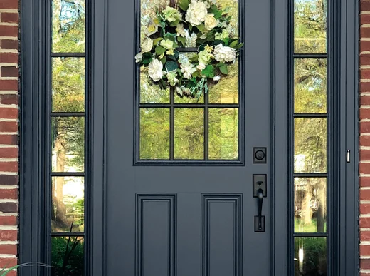 Heritage fiberglass door