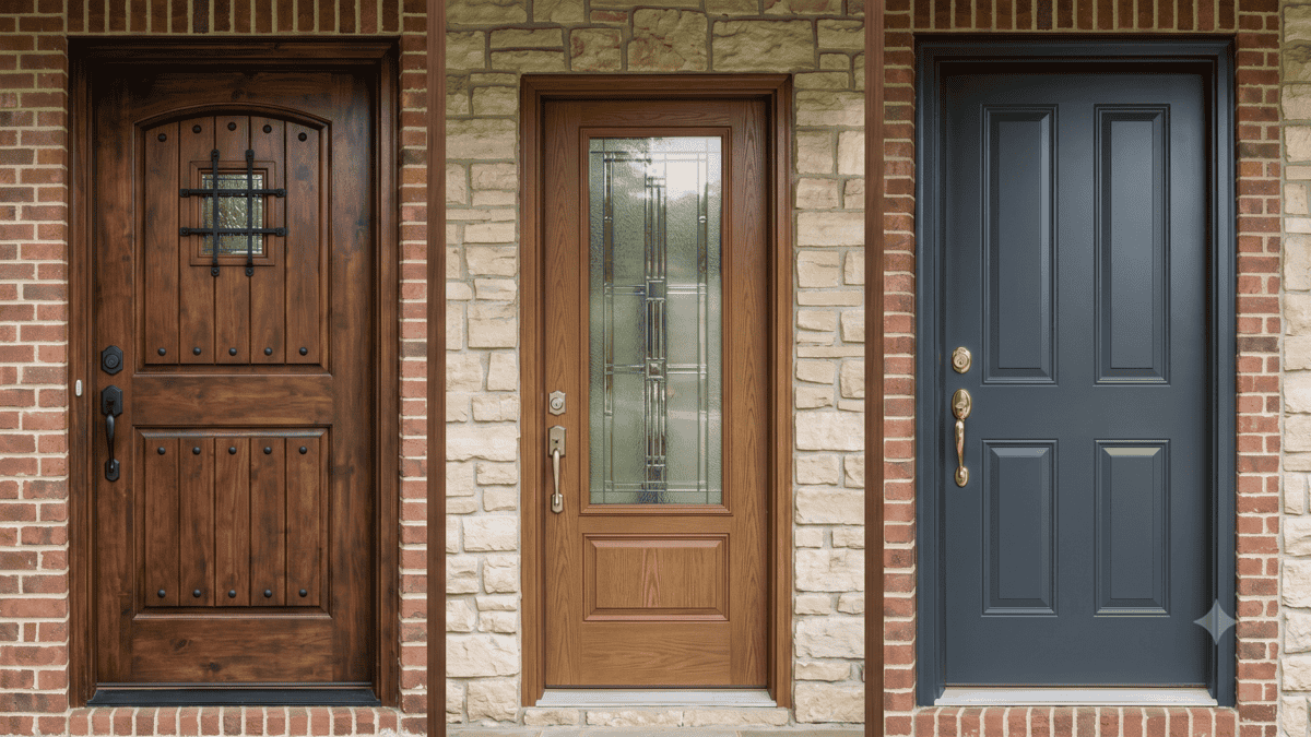 Choosing the Right Front Door: Fiberglass vs. Steel vs. Wood